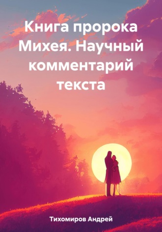 Андрей Тихомиров, Книга пророка Михея. Научный комментарий текста